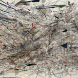 Julie Mehretu, Black City, 2007, Ink and acrylic on canvas, 120 x 192 inches/304,8 x 487,7 cm, Pinault Collection, Courtesy of the artist and Marian Goodman Gallery and carlier | gebauer, Berlin, Photo: Tim Thayer © Julie Mehretu